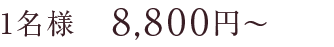 1名様8,800円
